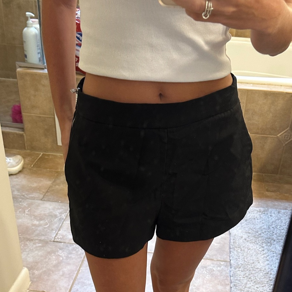 Zara Women's Black Mini Shorts
